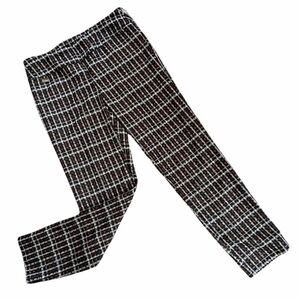 LISETTE  L Kensington Plaid Dot Slim Ankle Pants NWT Style# 73455 Size 8